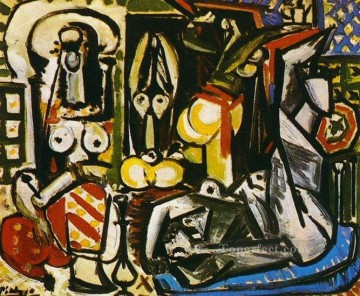 Las mujeres de Argel Delacroix IV 1955 Pablo Picasso Pinturas al óleo